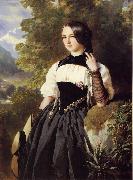 Franz Xaver Winterhalter A Swiss Girl from Interlaken USA oil painting reproduction